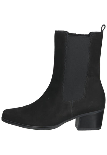 Gabor Stiefelette Leder Schwarz - surf4shoes