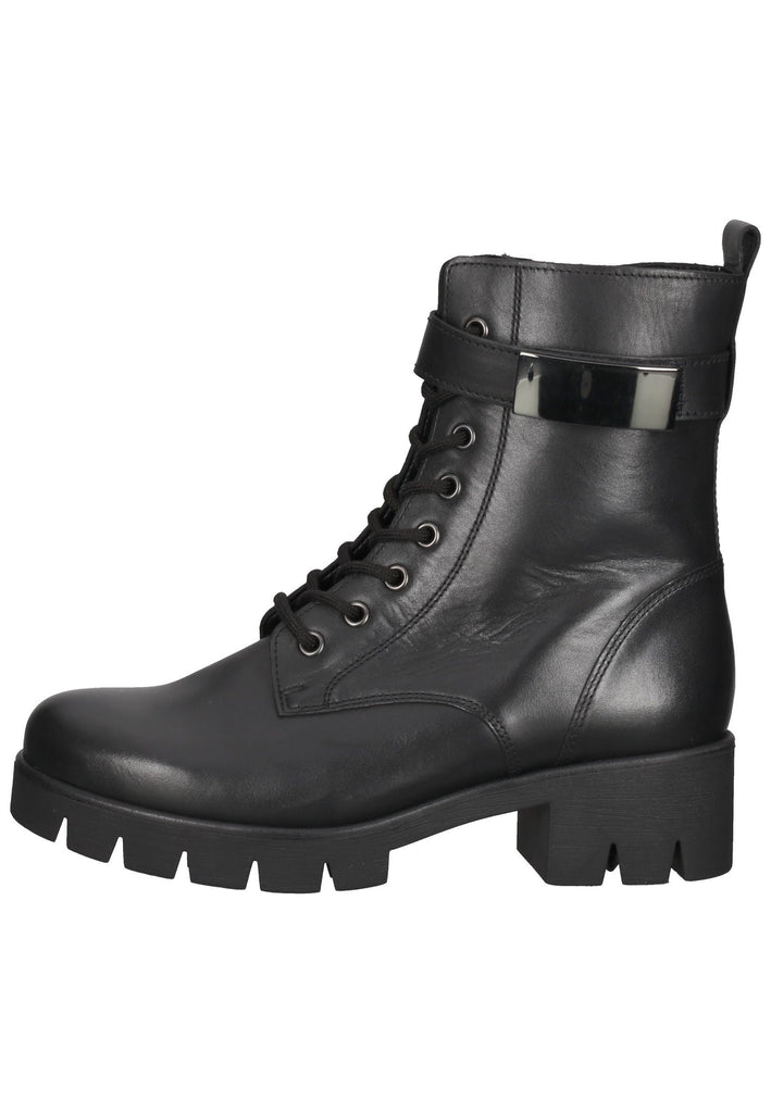 Gabor Stiefelette Glattleder Schwarz - surf4shoes