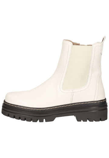 Gabor Stiefelette Glattleder Weiß - surf4shoes