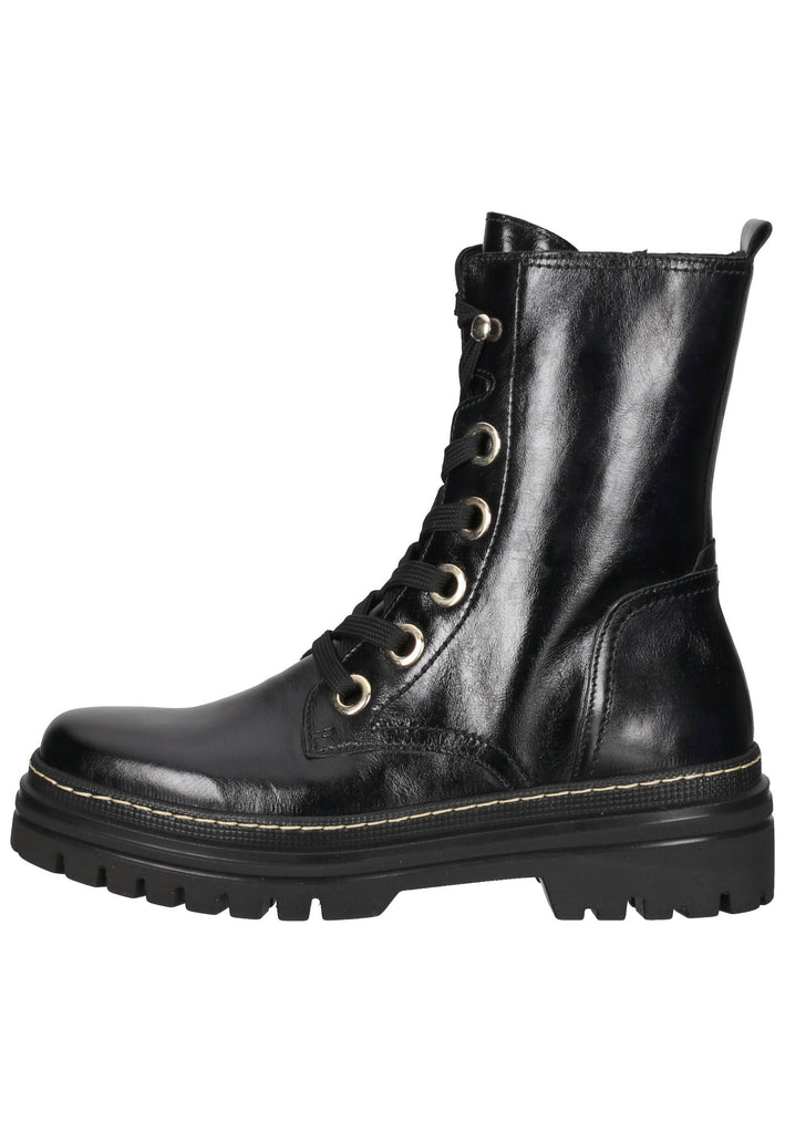 Gabor Stiefelette Glattleder Schwarz - surf4shoes