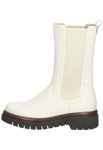 Gabor Stiefelette Glattleder Weiß - surf4shoes