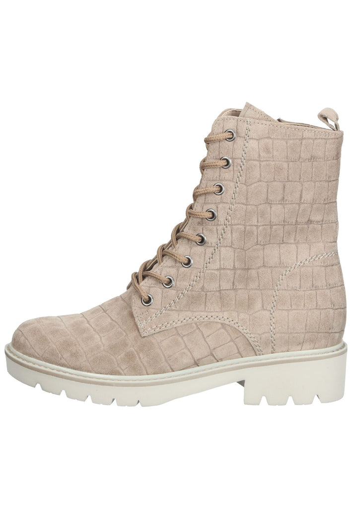 Gabor Stiefelette Veloursleder Beige - surf4shoes