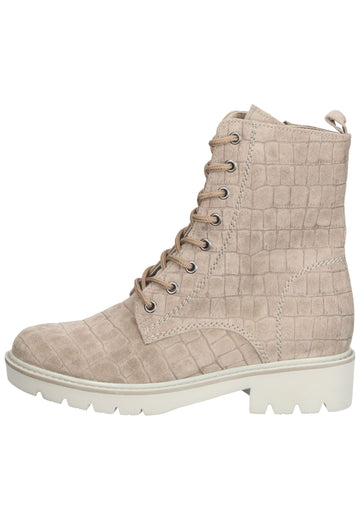 Gabor Stiefelette Veloursleder Beige - surf4shoes