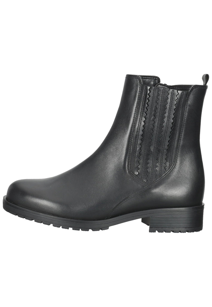 Gabor Stiefelette Glattleder Schwarz - surf4shoes