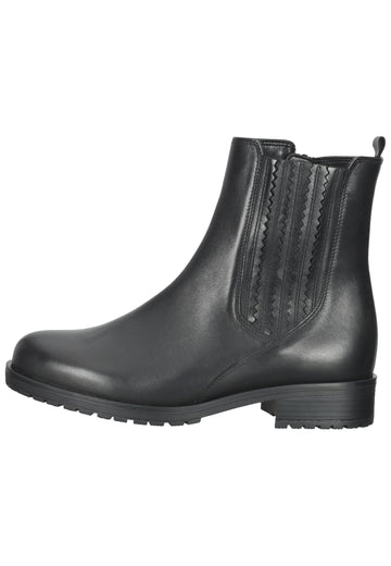 Gabor Stiefelette Glattleder Schwarz - surf4shoes