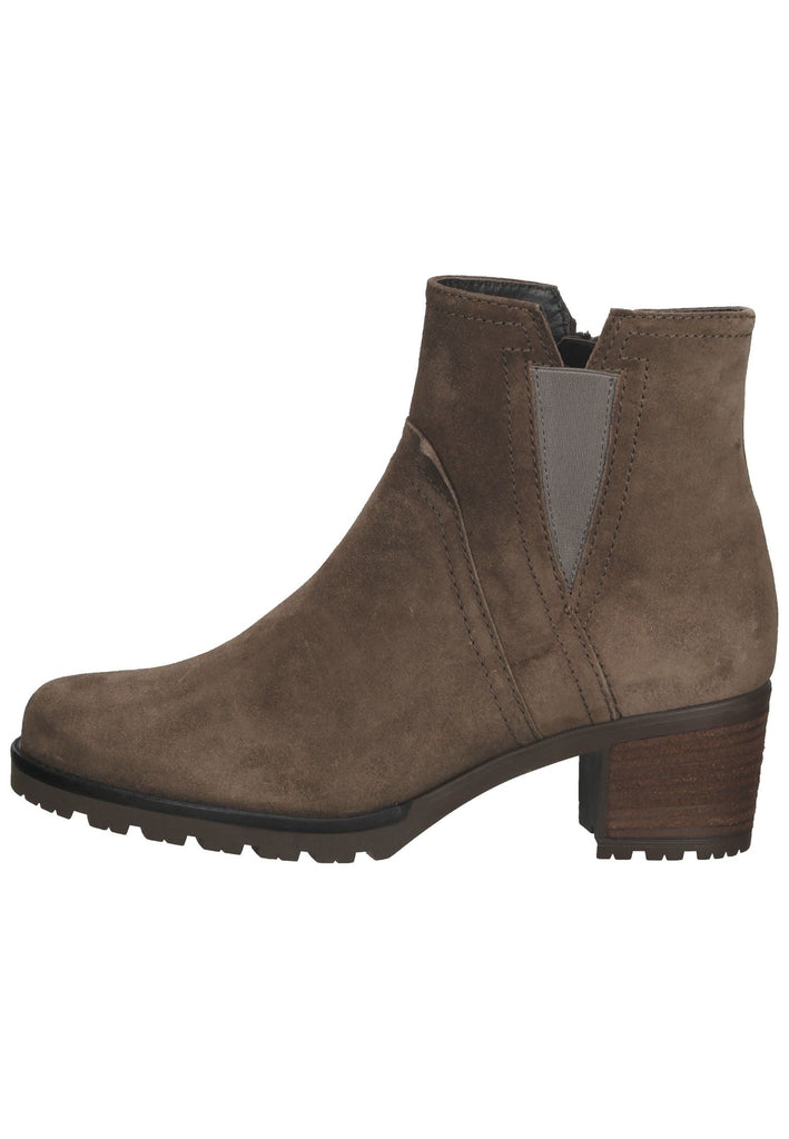Gabor Stiefelette Veloursleder Braun - surf4shoes
