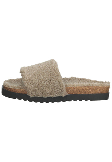 Gabor Hausschuhe Textil Taupe Warmfutter - surf4shoes