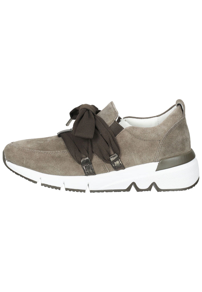 Gabor Sneaker Veloursleder Braun/Silber - surf4shoes