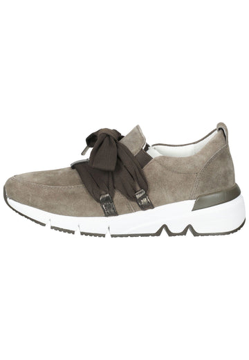 Gabor Sneaker Veloursleder Braun/Silber - surf4shoes