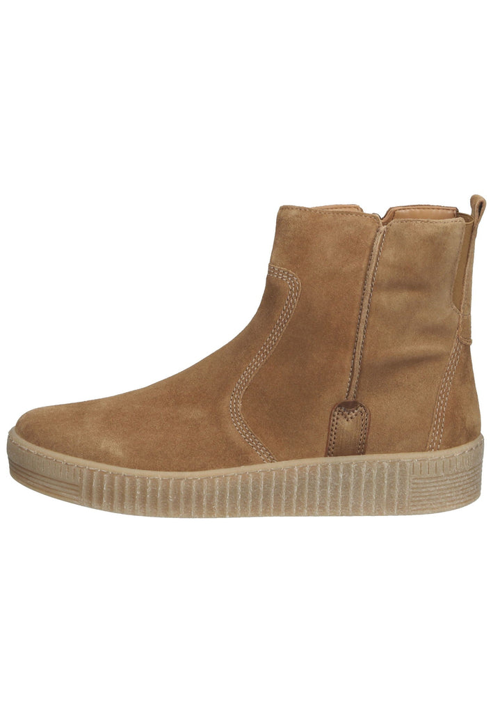 Gabor Stiefelette Leder Hellbraun - surf4shoes
