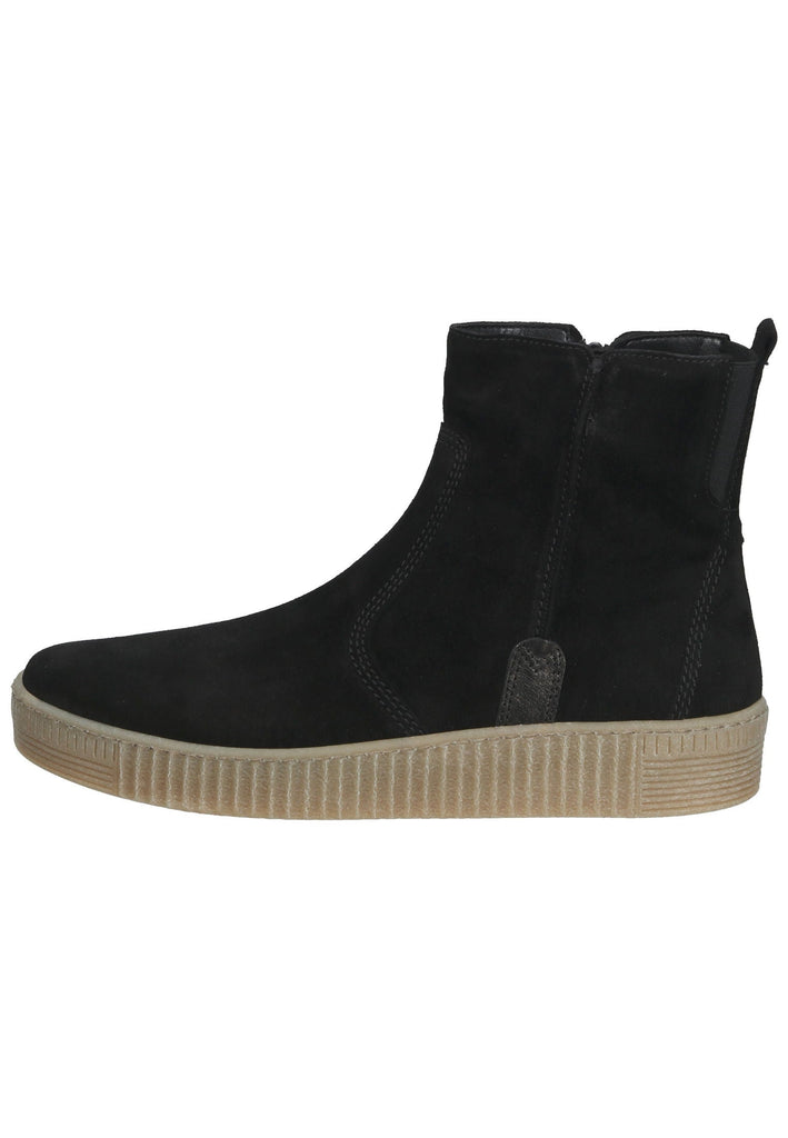 Gabor Stiefelette Leder Schwarz - surf4shoes