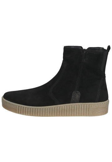 Gabor Stiefelette Leder Schwarz - surf4shoes