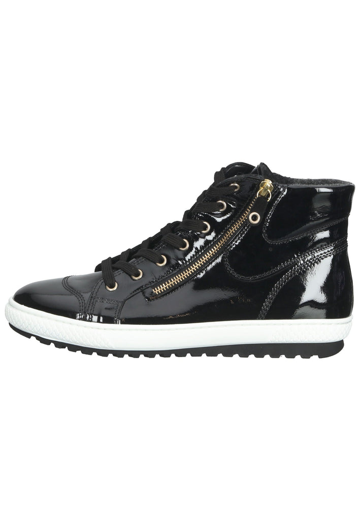 Gabor Stiefelette Leder Schwarz Lack - surf4shoes