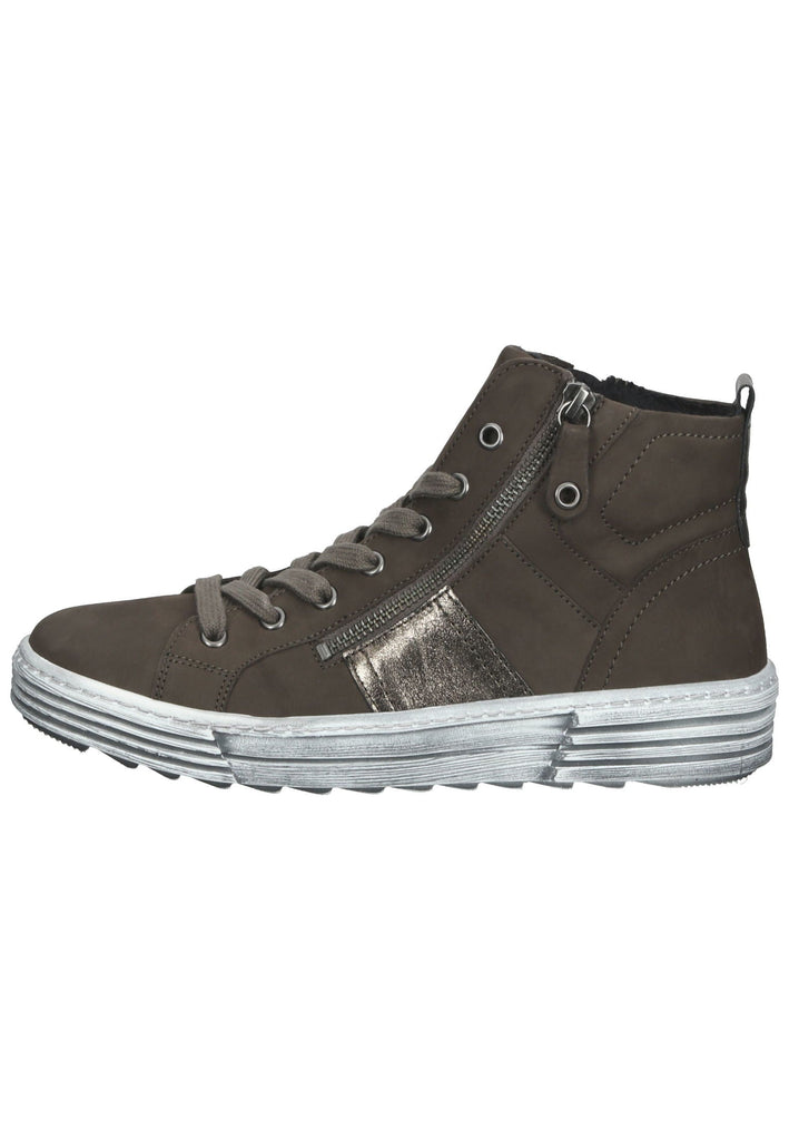 Gabor Stiefelette Leder Braun/Silber - surf4shoes