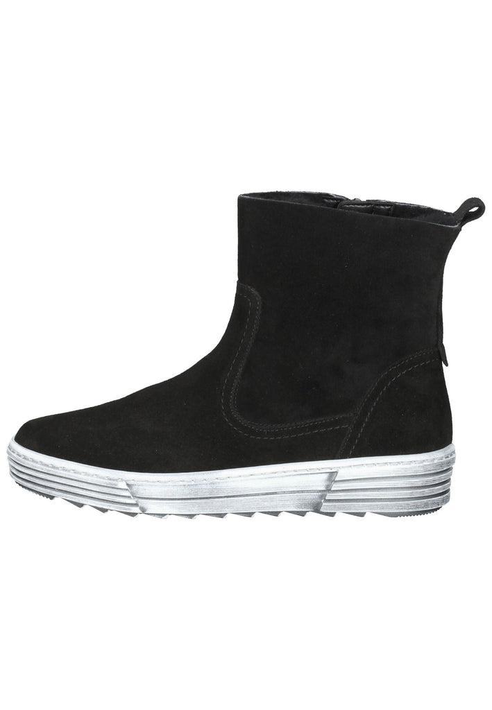 Gabor Stiefelette Leder Schwarz Warmfutter - surf4shoes