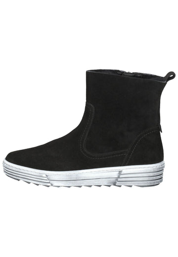 Gabor Stiefelette Leder Schwarz Warmfutter - surf4shoes