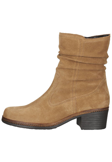 Gabor Stiefelette Leder Hellbraun - surf4shoes