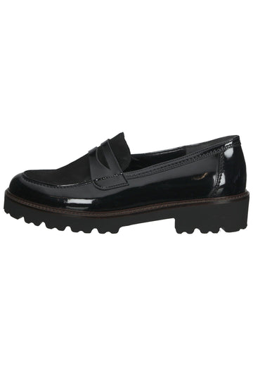 Gabor Slipper Leder/Synthetik Schwarz - surf4shoes