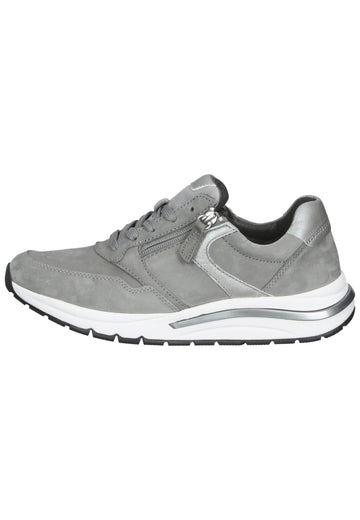 Gabor Sneaker Nubukleder Grau - surf4shoes