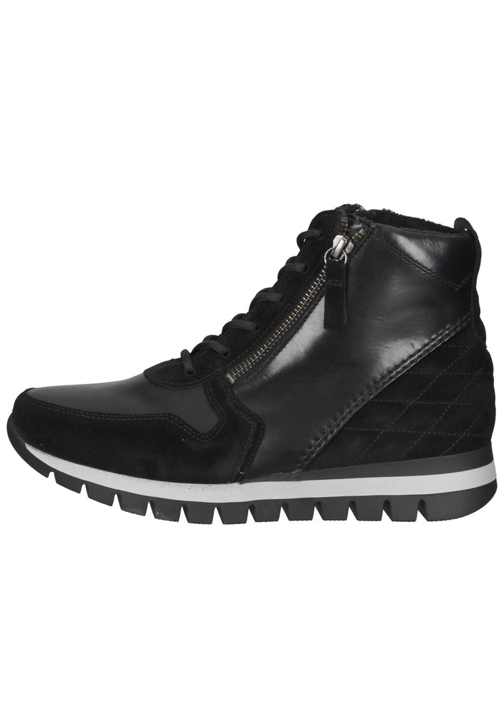 Gabor Stiefelette Leder Schwarz - surf4shoes