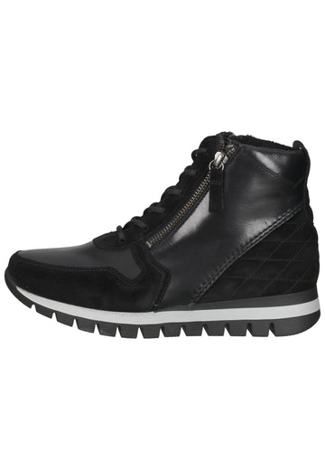Gabor Stiefelette Leder Schwarz - surf4shoes