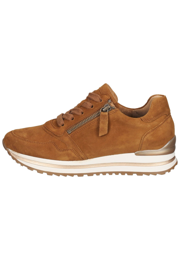 Gabor Sneaker Veloursleder Mittelbraun - surf4shoes