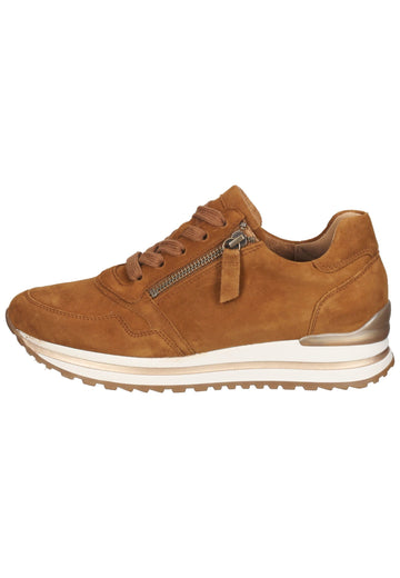 Gabor Sneaker Veloursleder Mittelbraun - surf4shoes