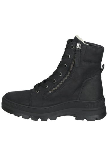 Gabor Stiefelette Nubukleder Schwarz Warmfutter - surf4shoes