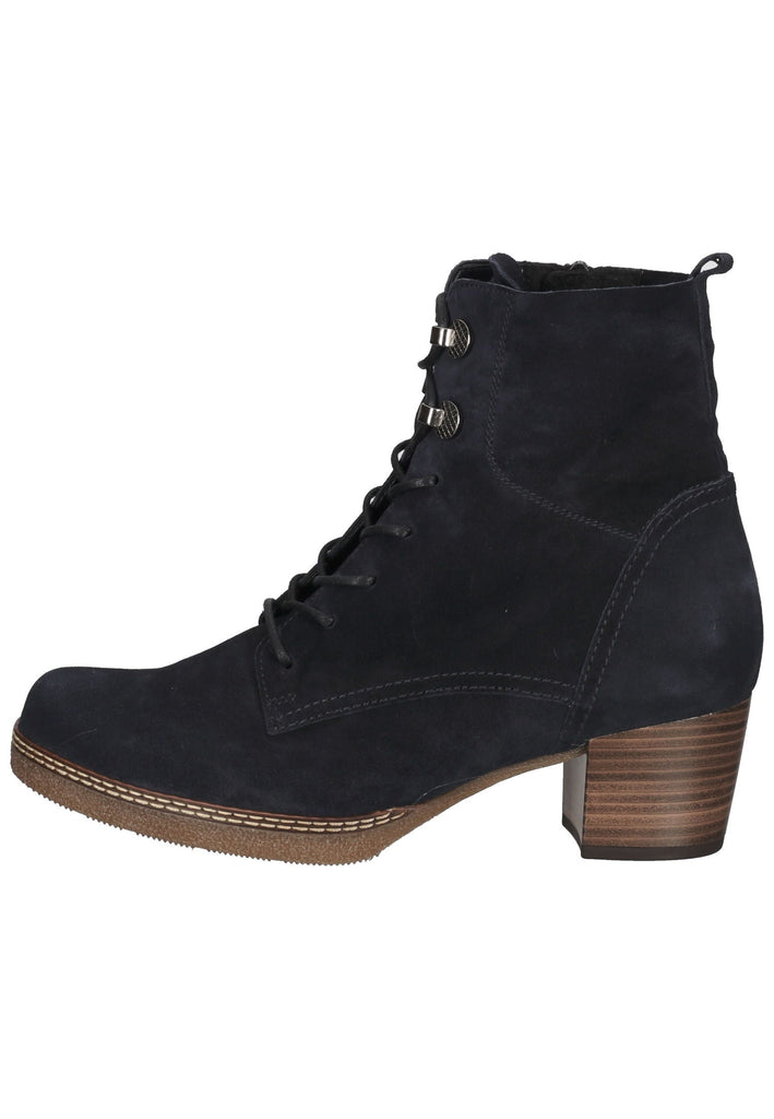 Gabor Stiefelette Veloursleder Dunkelblau - surf4shoes