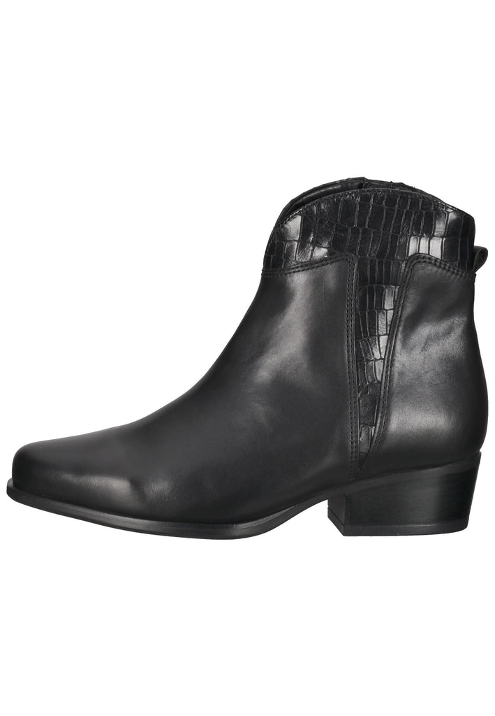 Gabor Stiefelette Glattleder Schwarz - surf4shoes