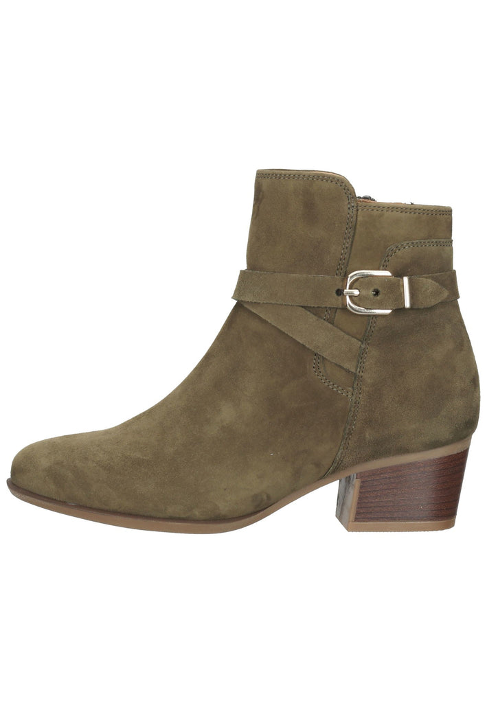 Gabor Stiefelette Leder Khaki - surf4shoes