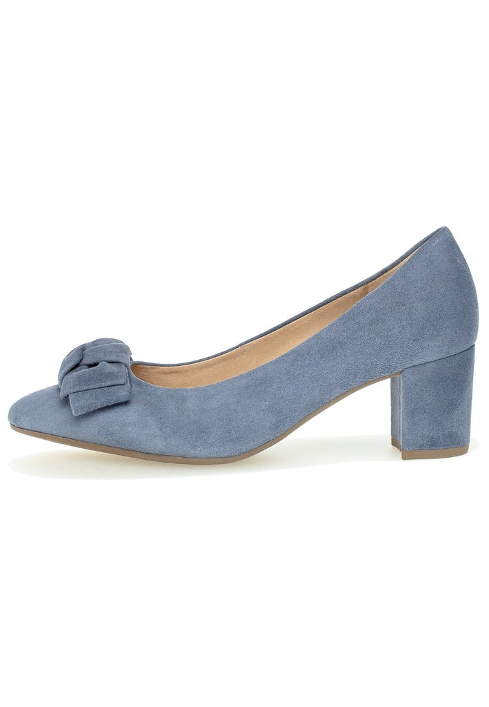 Gabor Pumps Leder Hellblau - surf4shoes