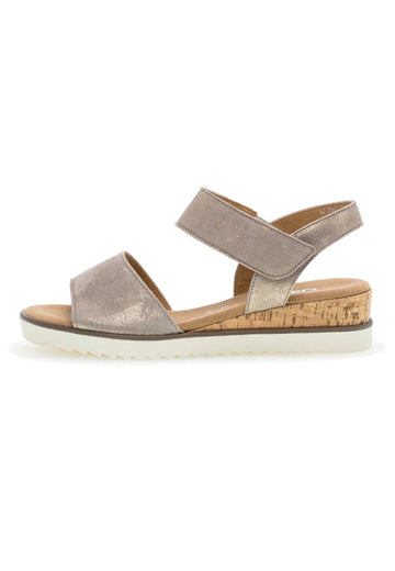 Gabor Sandalen Leder Beige - surf4shoes