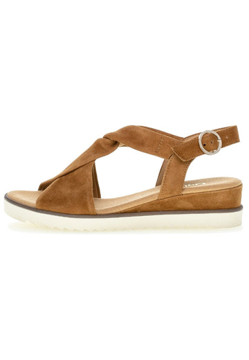 Gabor Sandalen Leder Cognac - surf4shoes