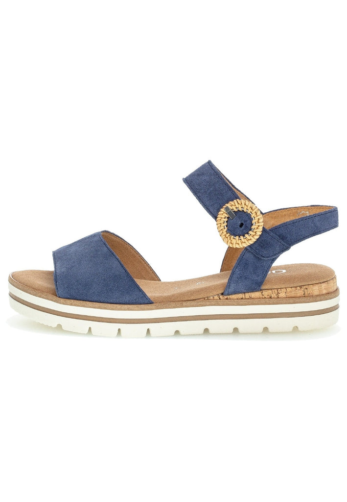 Gabor Sandalen Veloursleder Jeans - surf4shoes