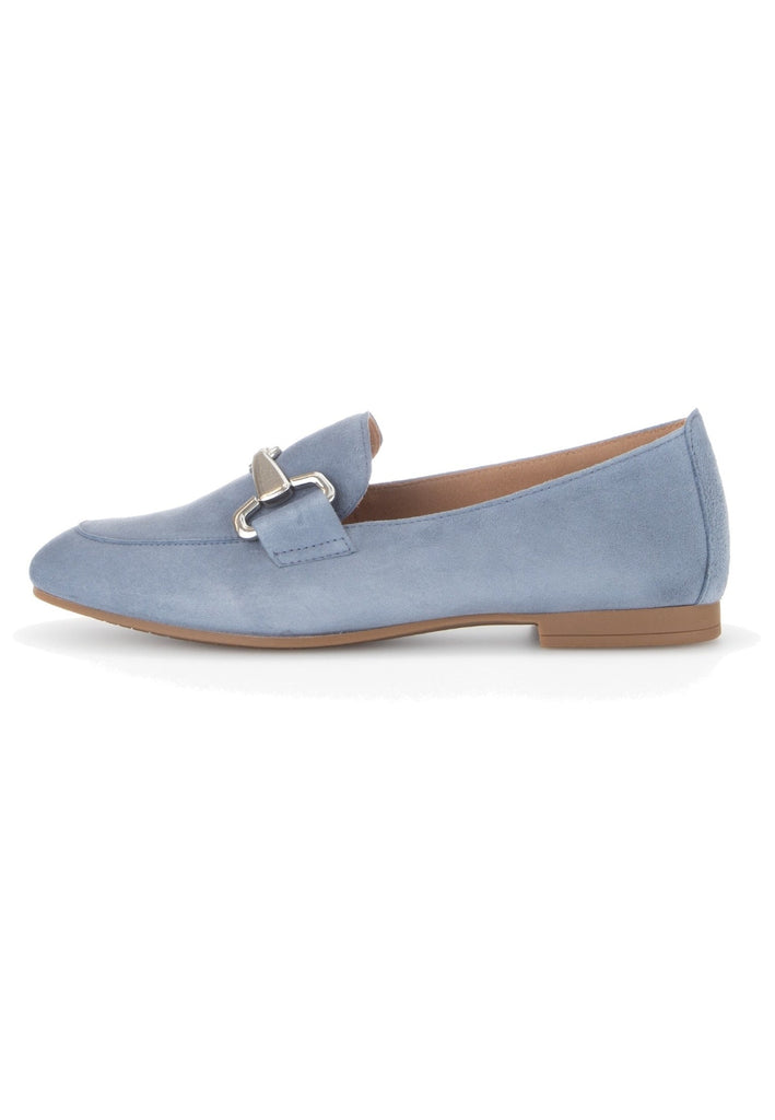 Gabor Slipper Leder Hellblau - surf4shoes