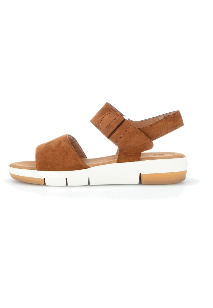 Gabor Sandalen Nubukleder Braun - surf4shoes