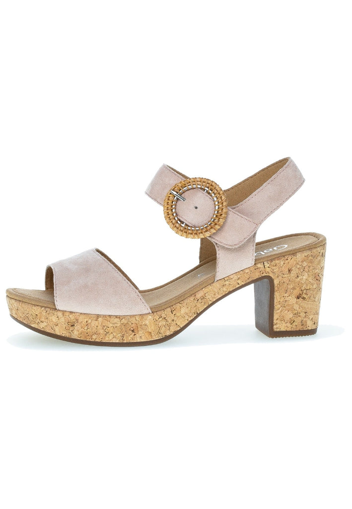 Gabor Sandalen Leder Beige/Rosa - surf4shoes