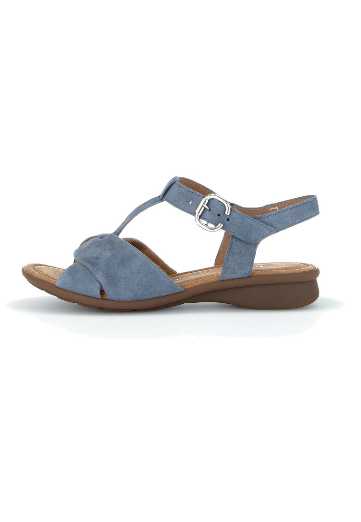 Gabor Sandalen Leder Blau - surf4shoes