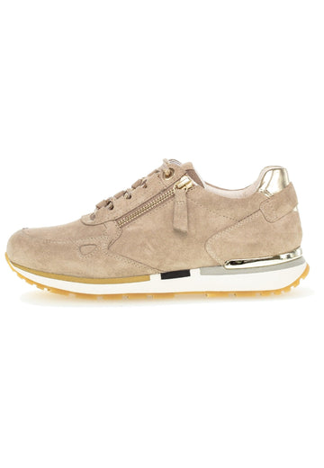 Gabor Sneaker Veloursleder Beige - surf4shoes
