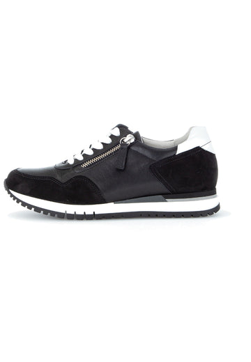 Gabor Sneaker Leder Schwarz - surf4shoes