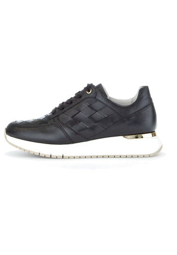 Gabor Sneaker Leder Schwarz - surf4shoes