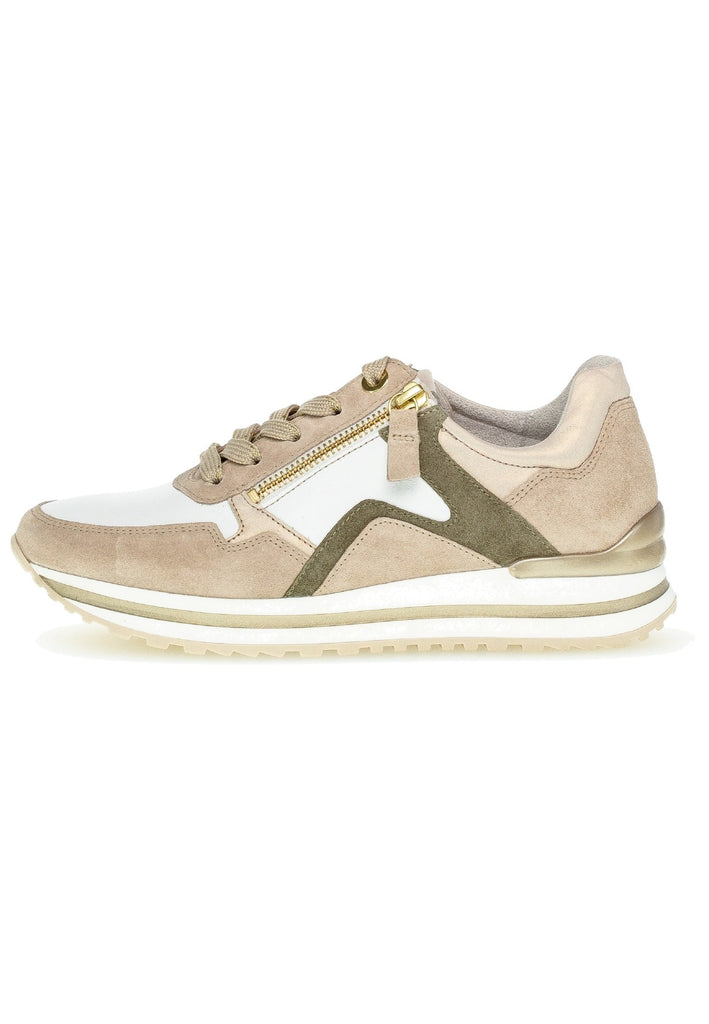 Gabor Sneaker Nappaleder Beige - surf4shoes