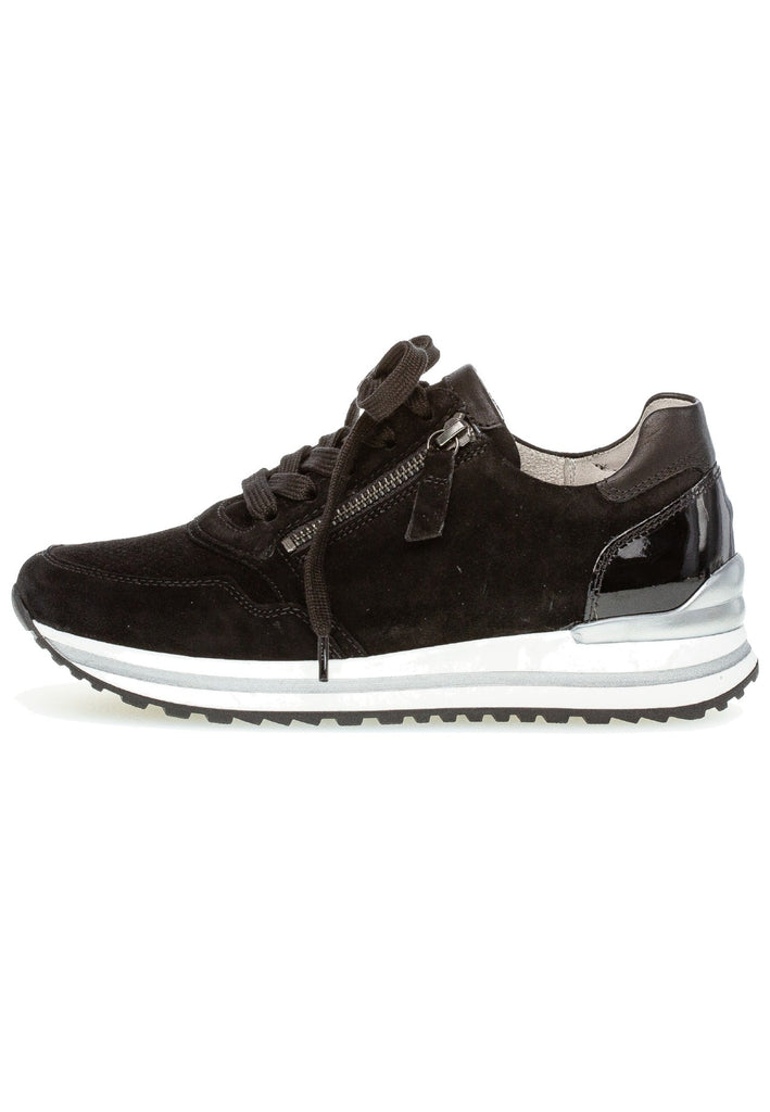 Gabor Sneaker Leder Schwarz - surf4shoes
