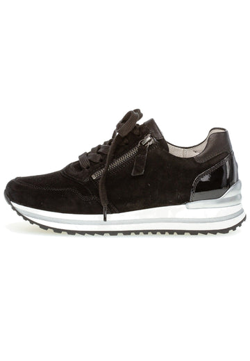 Gabor Sneaker Leder Schwarz - surf4shoes