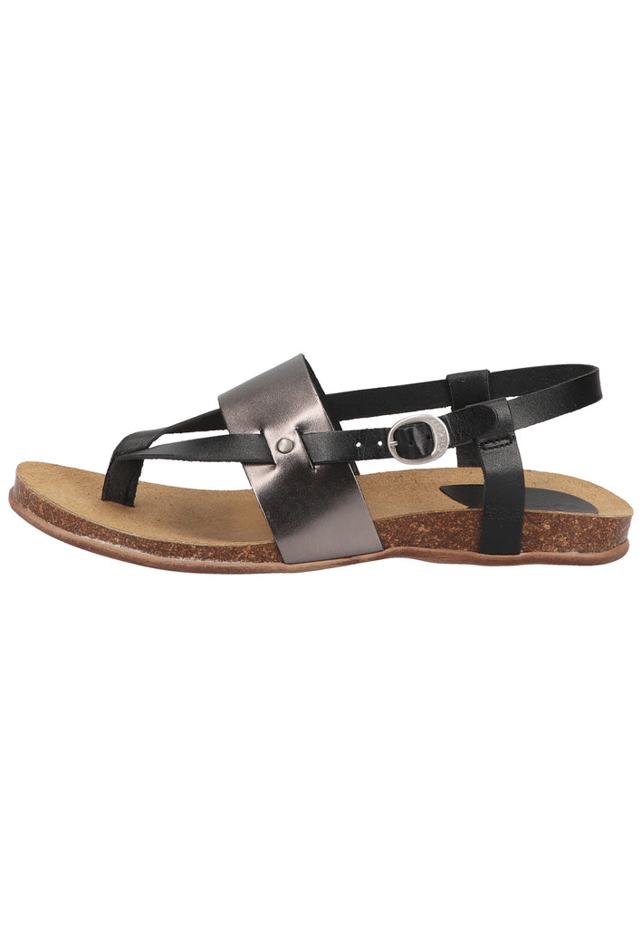 Kickers Zehensteg Leder Schwarz - surf4shoes