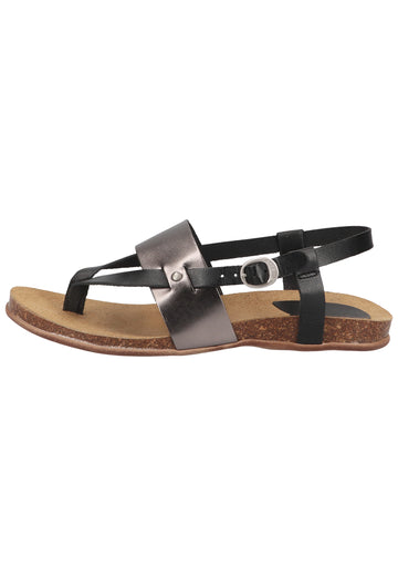 Kickers Zehensteg Leder Schwarz - surf4shoes