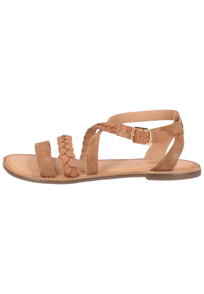 Kickers Sandalen Veloursleder Camel - surf4shoes