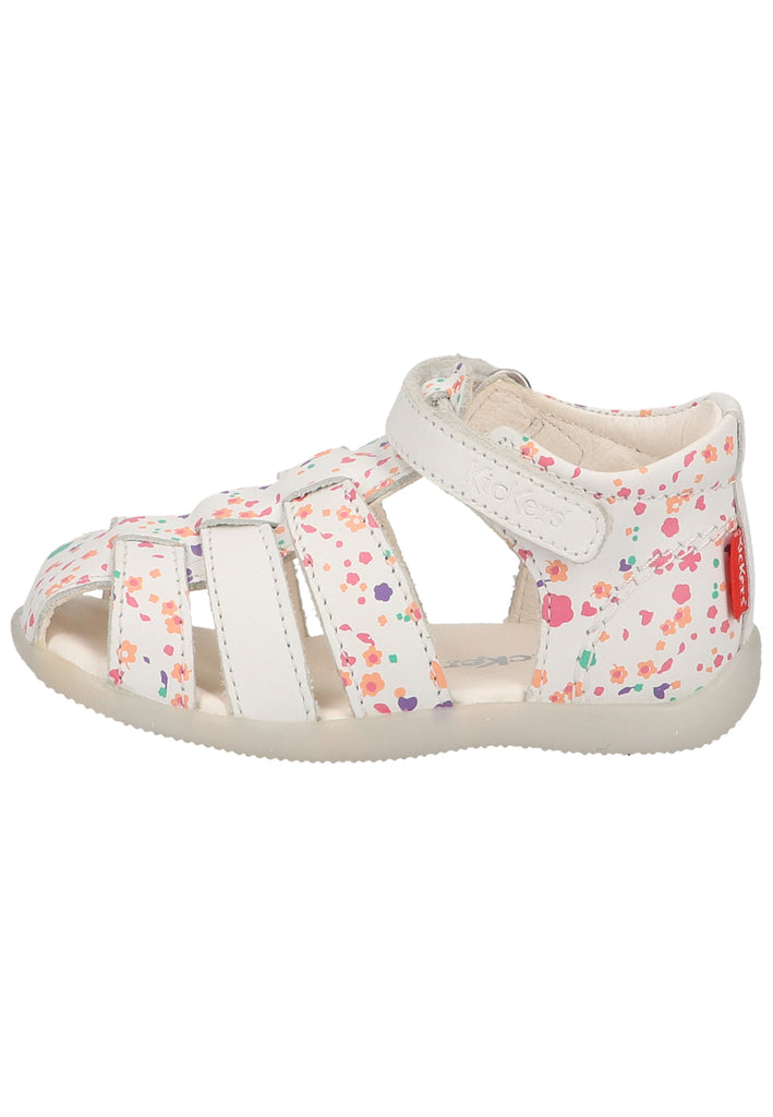 Kickers Halbschuhe Leder Weiß/Rosa - surf4shoes