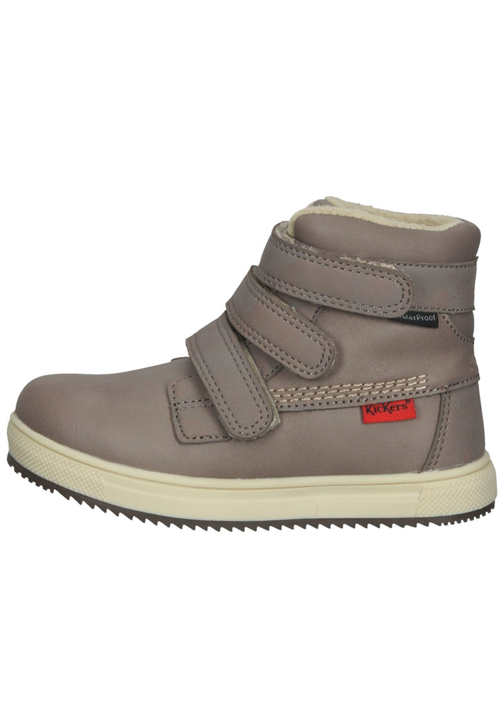 Kickers Stiefelette Lederimitat Beige Warmfutter - surf4shoes